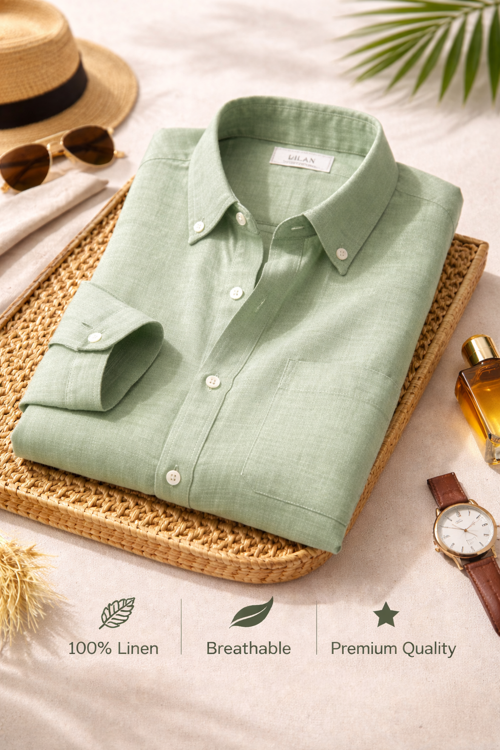 Combo Set 1 Linen Shirts Combo Pack (4 Shirts)