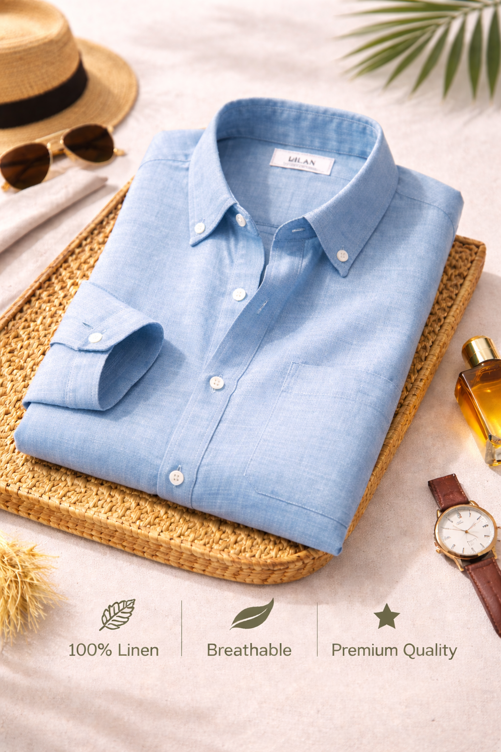 Combo Set 6 Linen Shirts Combo Pack (4 Shirts)