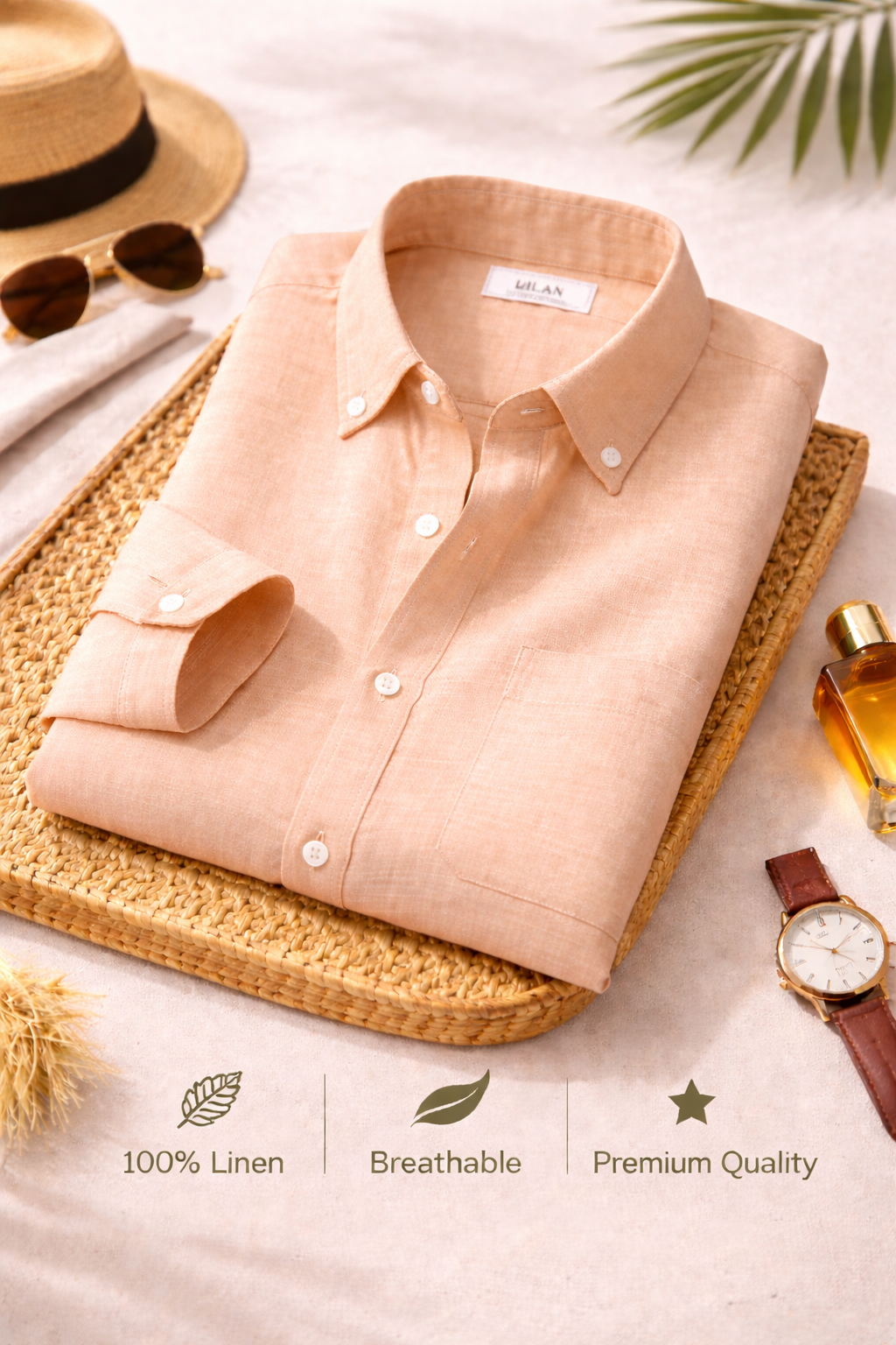 Combo Set 6 Linen Shirts Combo Pack (4 Shirts)