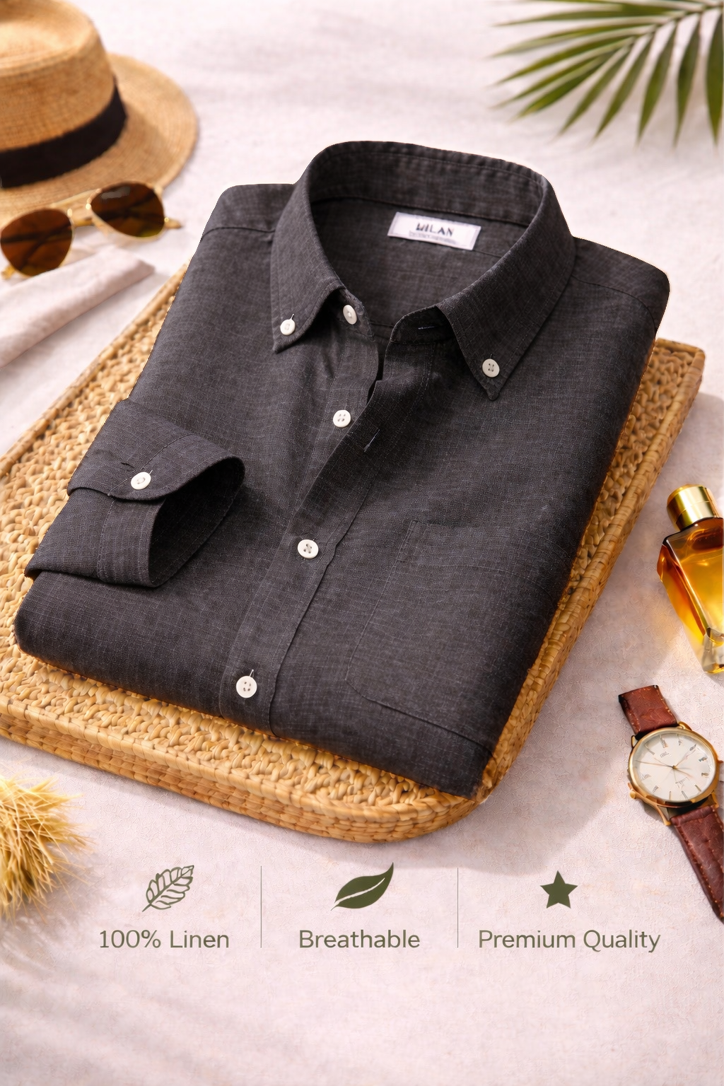Combo Set 1 Linen Shirts Combo Pack (4 Shirts)